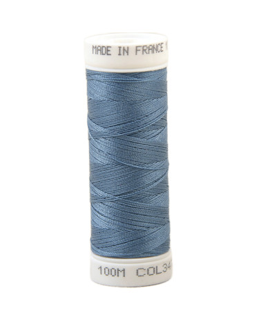 Hilo de coser de poliéster 100m fabricado en Francia - azul horizonte 347