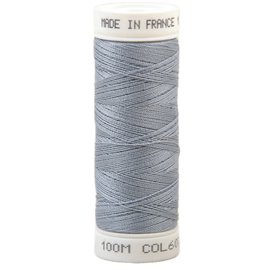 Fil à coudre polyester 100m made in France - bleu etain 607