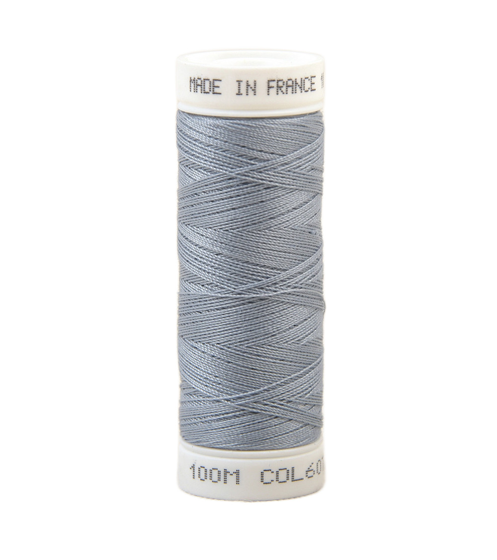 Hilo de coser de poliéster 100m fabricado en Francia - azul peltre 607