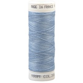 Fil à coudre polyester 100m made in France - bleu torrent 306