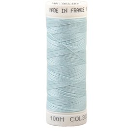 Fil à coudre polyester 100m made in France - bleu ciel 305