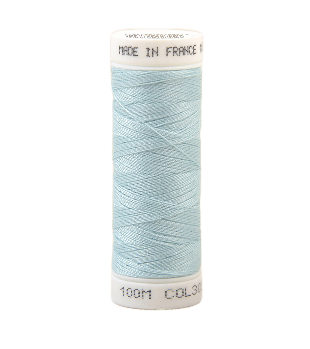 Hilo de coser de poliéster 100m fabricado en Francia - azul cielo 305