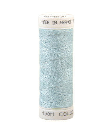 Hilo de coser de poliéster 100m fabricado en Francia - azul cielo 305