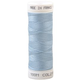 Fil à coudre polyester 100m made in France - bleu lineaire 299