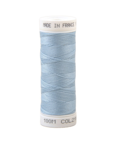 Hilo de coser de poliéster 100m fabricado en Francia - azul lineal 299