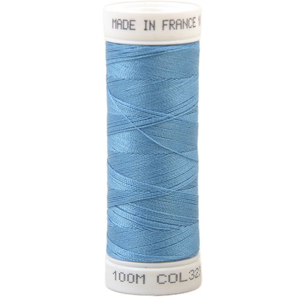 Fil à coudre polyester 100m made in France - bleu lagune 323