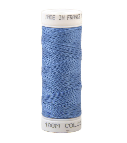 Fil à coudre polyester 100m made in France - bleu groenland 332