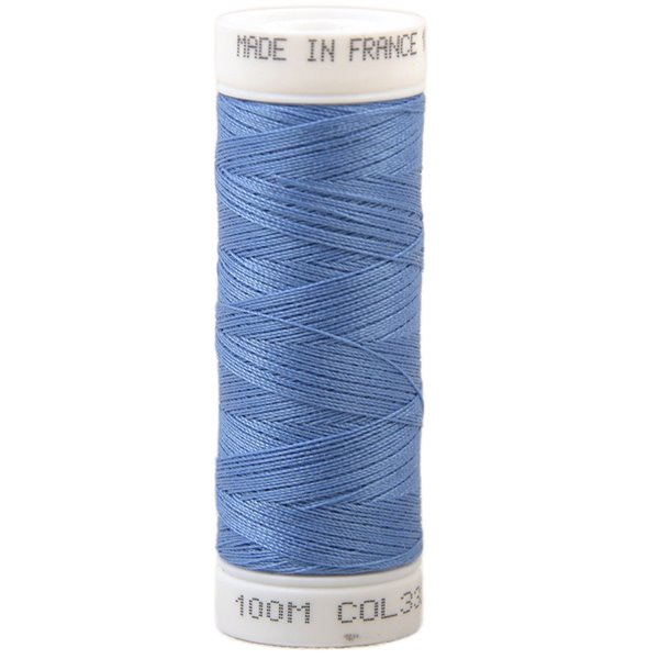 Fil à coudre polyester 100m made in France - bleu groenland 332