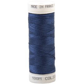 Fil à coudre polyester 100m made in France - bleu royal 336