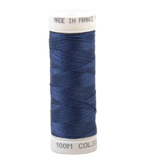 Fil à coudre polyester 100m made in France - bleu royal 336