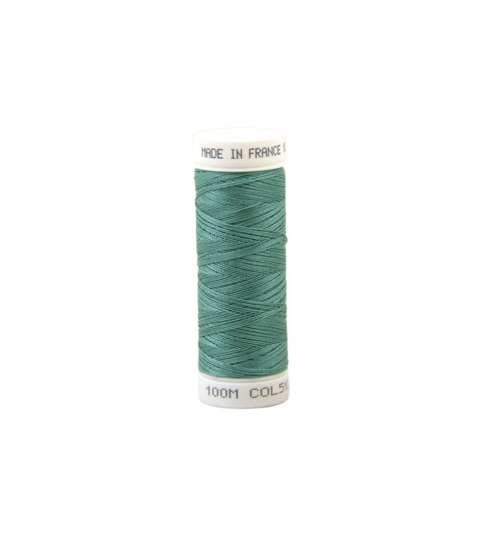 Hilo de coser de poliéster 100m fabricado en Francia - Verde Celadon 513