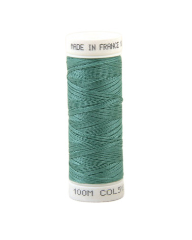 Hilo de coser de poliéster 100m fabricado en Francia - Verde Celadon 513
