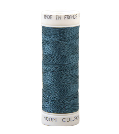 Fil à coudre polyester 100m made in France - bleu pacific 333