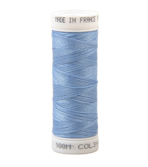 Fil à coudre polyester 100m made in France - bleu nattier 314