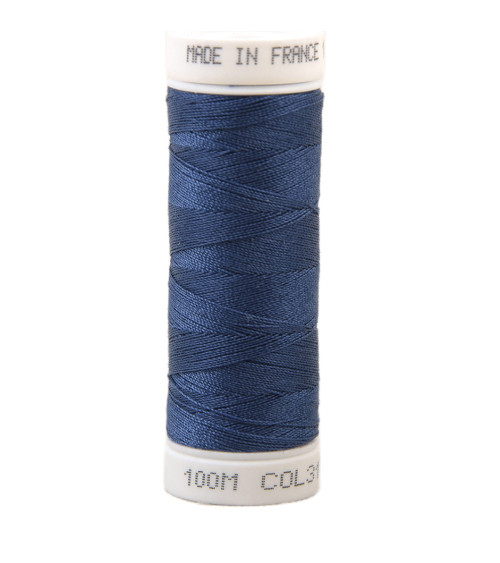 Fil à coudre polyester 100m made in France - bleu bugatti 317