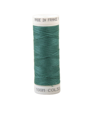 Hilo de coser de poliéster 100m fabricado en Francia - verde imperio 526