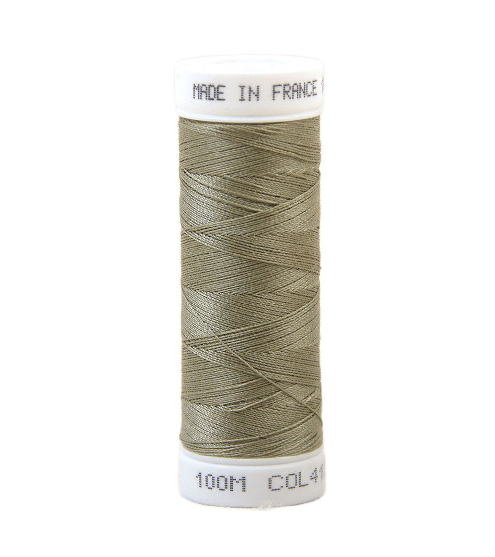 Filo da cucito in poliestere 100 m prodotto in Francia - corda grigio marrone 413