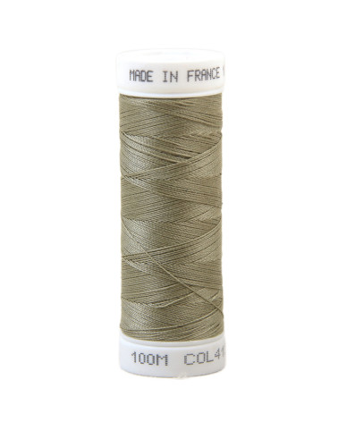 Filo da cucito in poliestere 100 m prodotto in Francia - corda grigio marrone 413