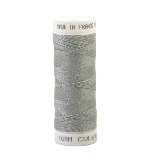 Polyester sewing thread 100m made in France - rain gray 613