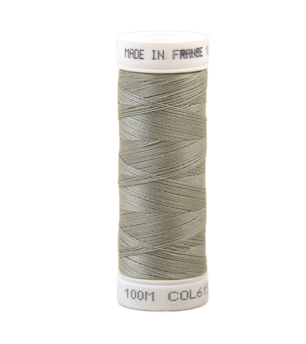 Fil à coudre polyester 100m made in France - gris nuage 615