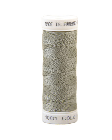 Hilo de coser de poliéster 100m fabricado en Francia - gris nube 615