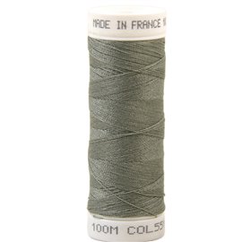 Fil à coudre polyester 100m made in France - gris humus 551