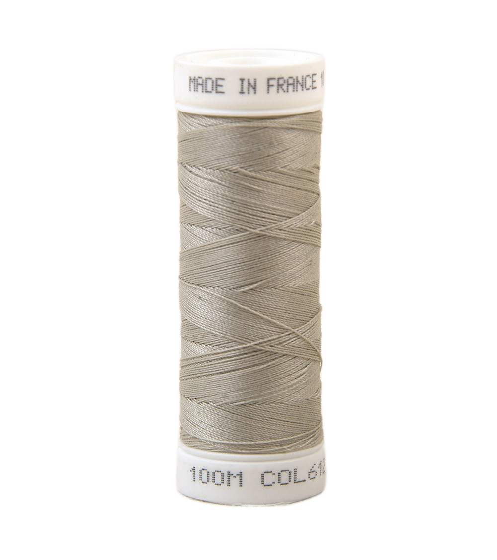 Fil à coudre polyester 100m made in France - platine 612