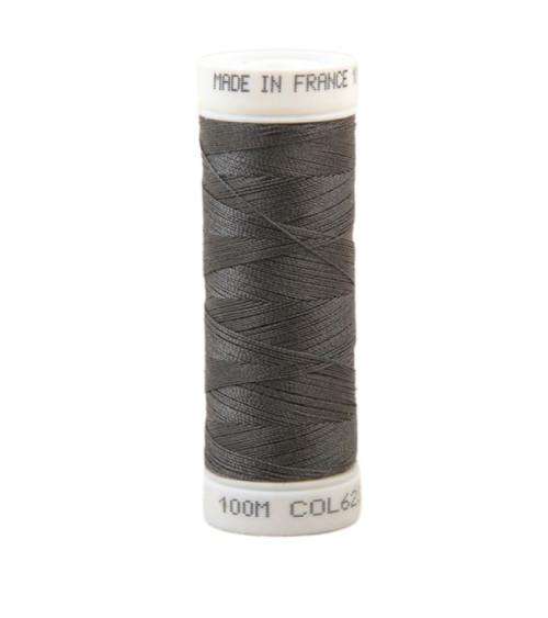 Polyester sewing thread 100m made in France - limailme gray 623