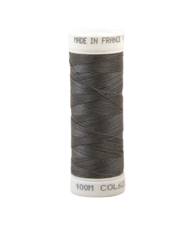 Fil à coudre polyester 100m made in France - gris limailme 623