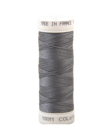 Fil à coudre polyester 100m made in France - gris amiante 618
