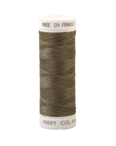 Polyester-Nähgarn 100 m, hergestellt in Frankreich – Torfbraun 443
