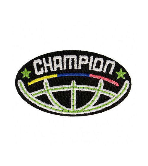 Champion-Aufnäher zum Aufbügeln, 2 cm x 6 cm