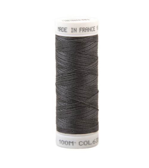 Fil à coudre polyester 100m made in France - gris acier 635