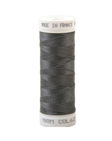 Polyester sewing thread 100m made in France - gray 625