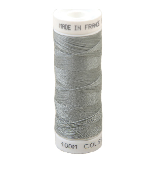 Polyester sewing thread 100m made in France - ash gray 616