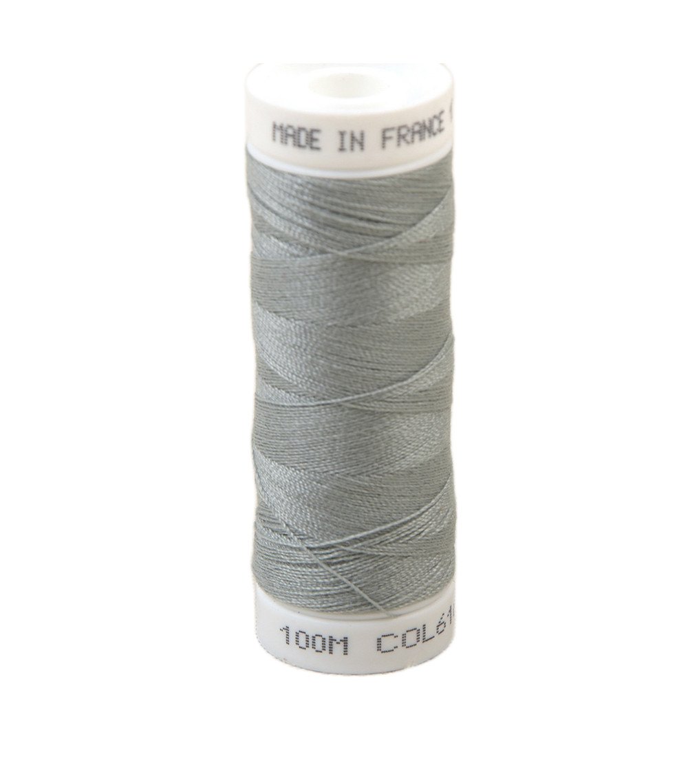 Polyester sewing thread 100m made in France - ash gray 616