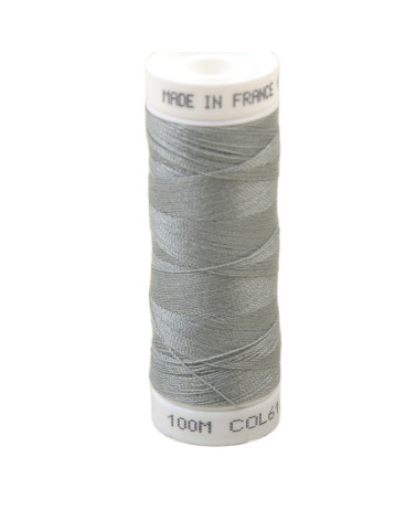 Polyester sewing thread 100m made in France - ash gray 616