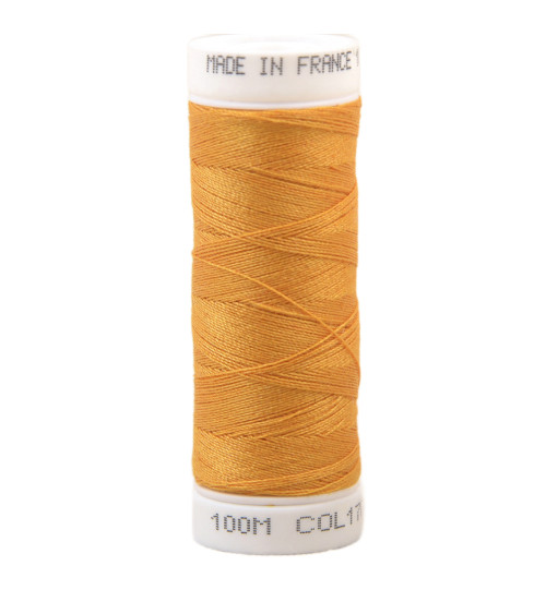 Polyester sewing thread 100m made in France - tangerine 170
