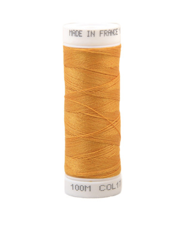 Polyester sewing thread 100m made in France - tangerine 170