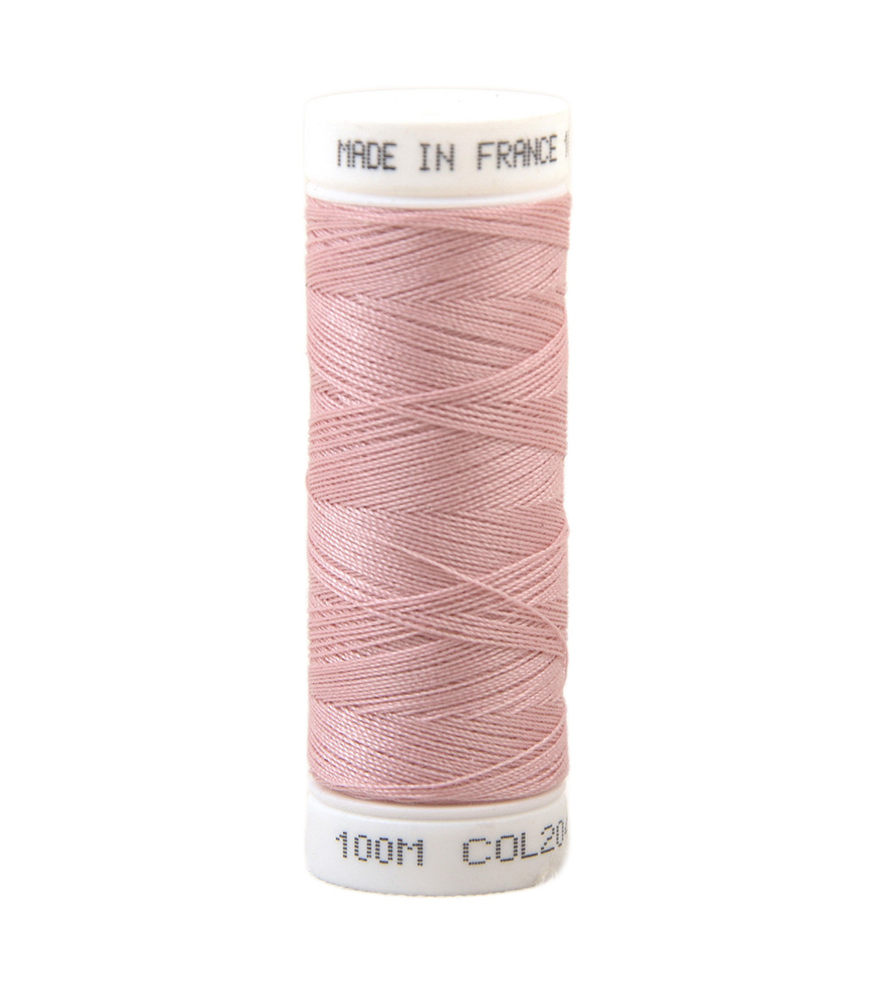 Polyester sewing thread 100m made in France - pink minois 204