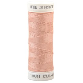 Fil à coudre polyester 100m made in France - rose fard 406