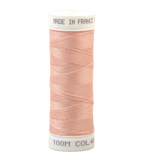 Fil à coudre polyester 100m made in France - rose fard 406