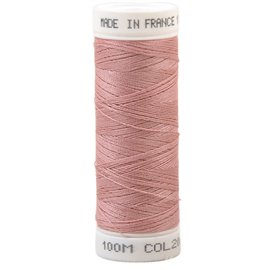 Fil à coudre polyester 100m made in France - rose nymphe 206