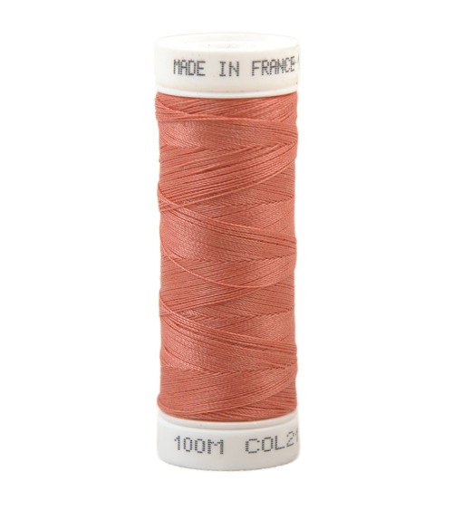 Fil à coudre polyester 100m made in France - rouge pastèque 212