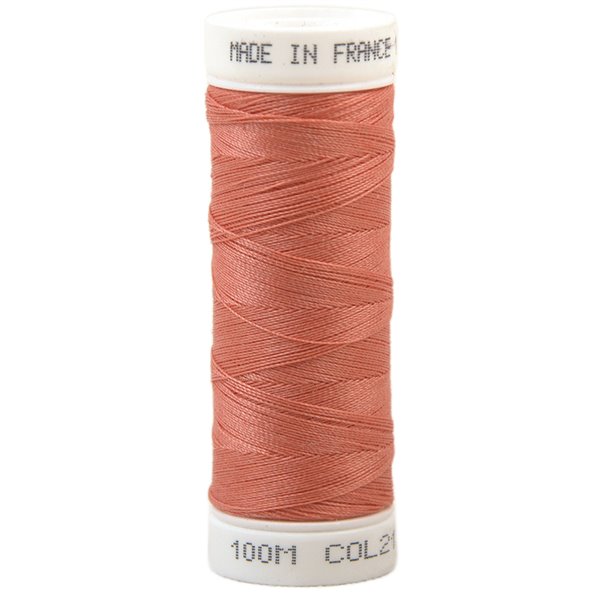 Fil à coudre polyester 100m made in France - rouge pastèque 212