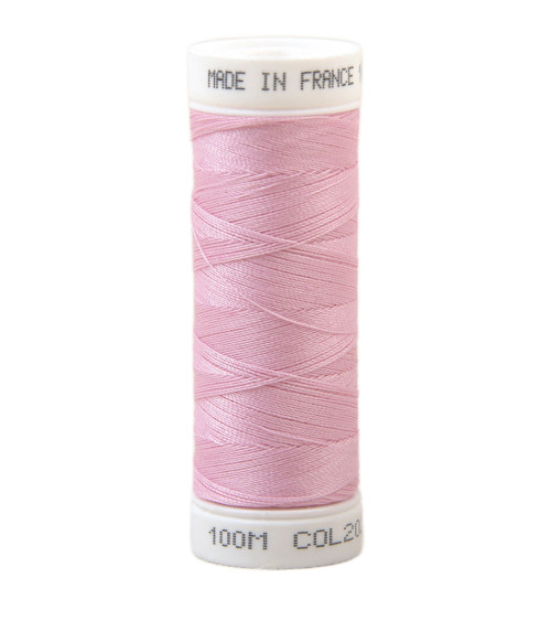 Polyester sewing thread 100m made in France - pink girl 202