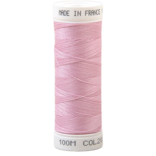 Fil à coudre polyester 100m made in France - rose girl 202