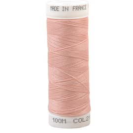 Fil à coudre polyester 100m made in France - rose 210