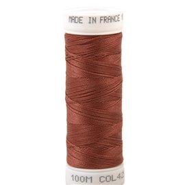 Fil à coudre polyester 100m made in France - rouge cuivre 425