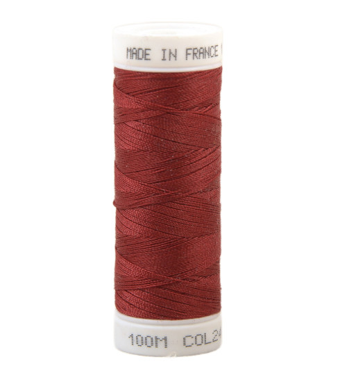 Fil à coudre polyester 100m made in France - rouge piment 246